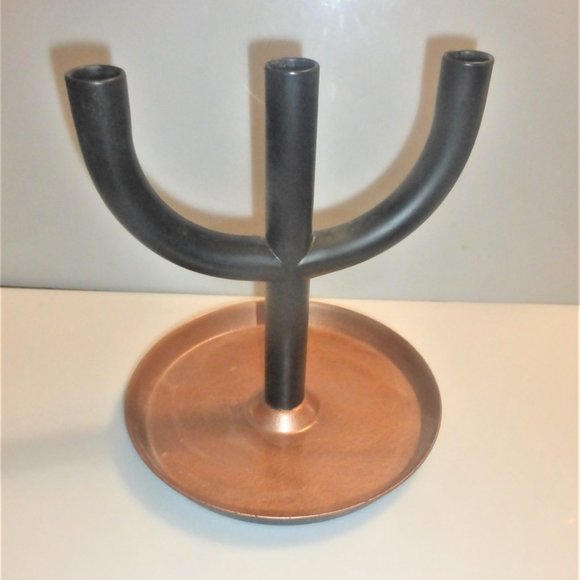 IKEA CANDLELABRA #1703 Vintage Candle Holder 3 Arm w/ Tray 4 Floating Candles - Picture 2 of 7